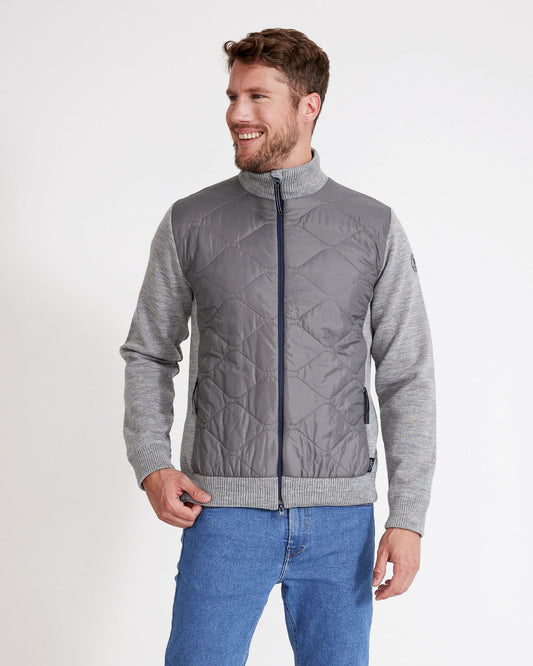 Mens - Johnny Full Zip WP Jacket Navy/Light Grey