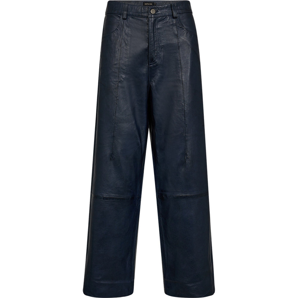 Boa DEP High Waisted 7/8 Leather Trouser Midnight Blue