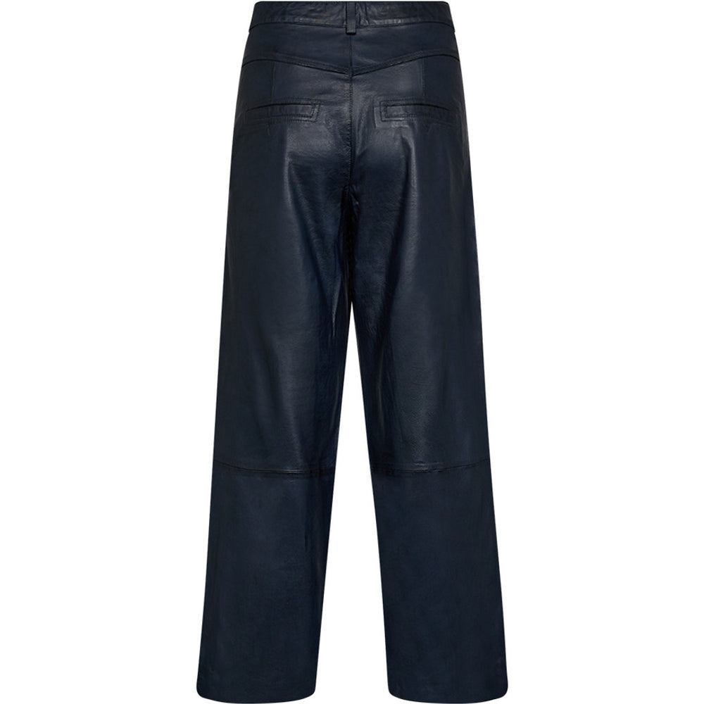 Boa DEP High Waisted 7/8 Leather Trouser Midnight Blue