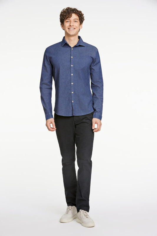 Mens 30-203652 Relaxed Fit Shirt Dark Blue