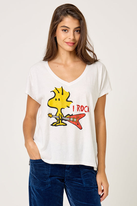 T-SHIRT Snoopy Rock TSH2518 White