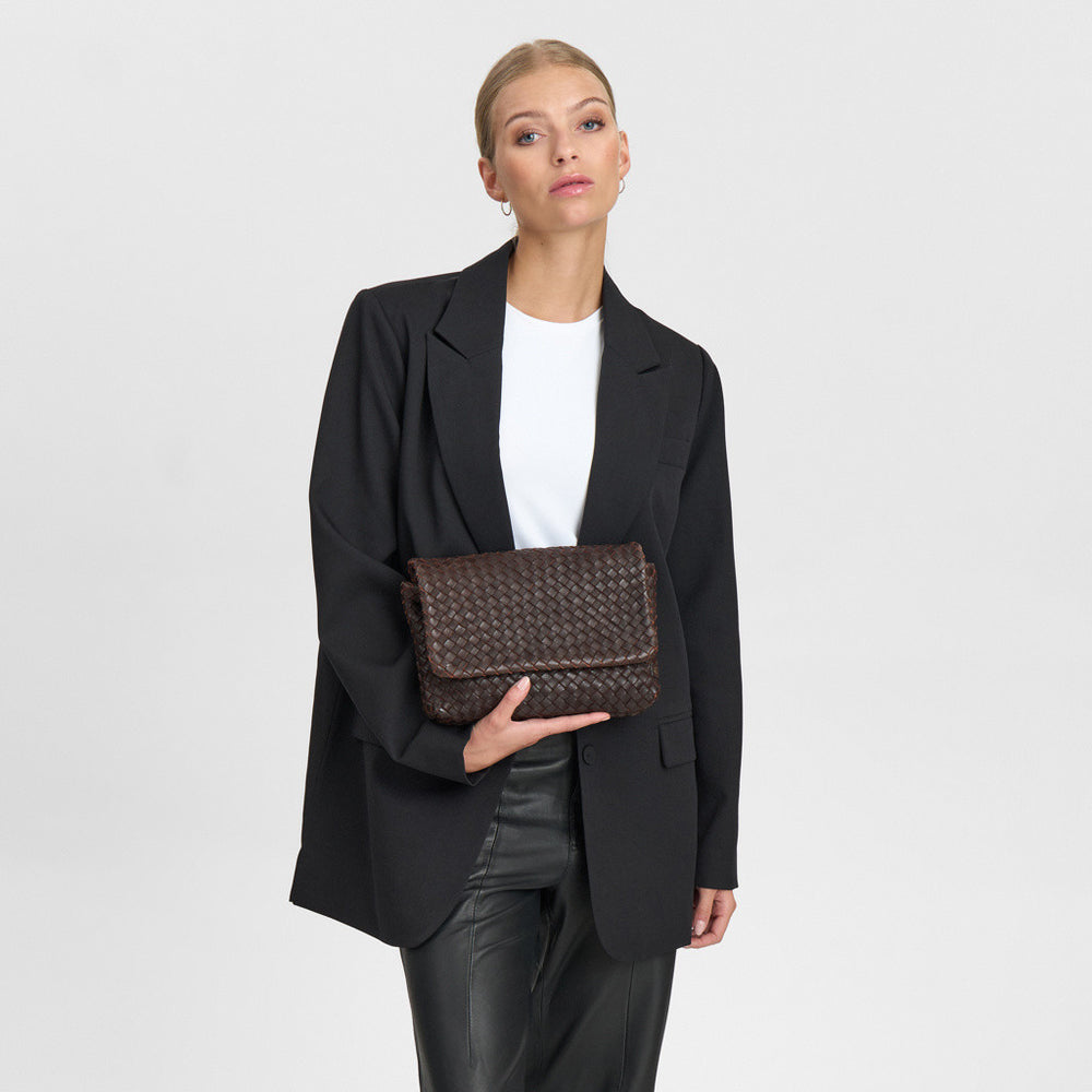 16690 - Woven Clutch/Crossover Handbag
