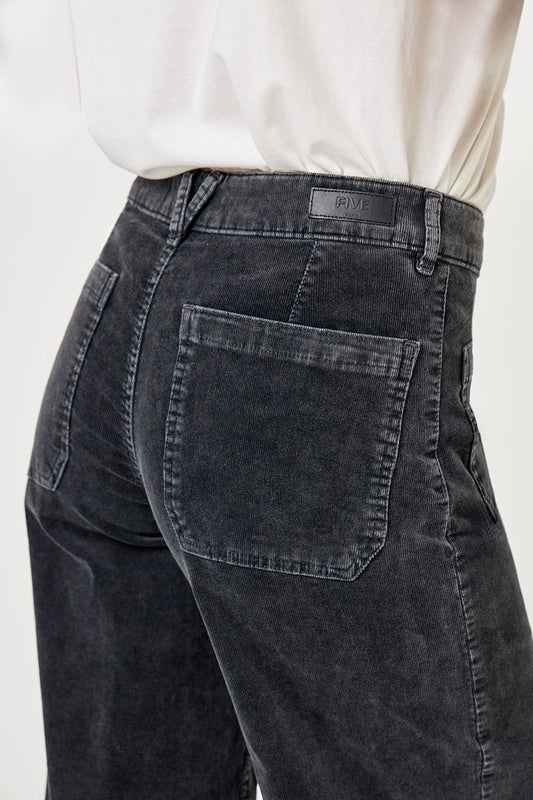 29456 - Ethan Wide Leg Baby Cord Trouser Dark Grey