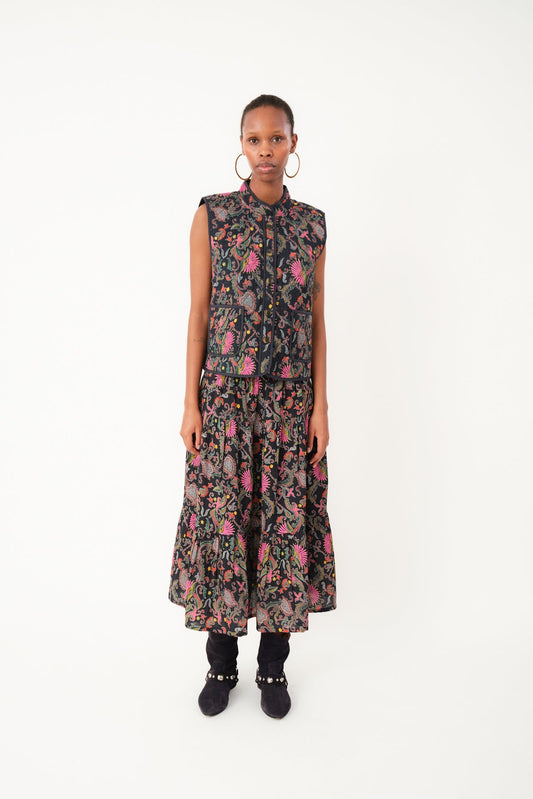 CairoLL Padded Vest Flower Print