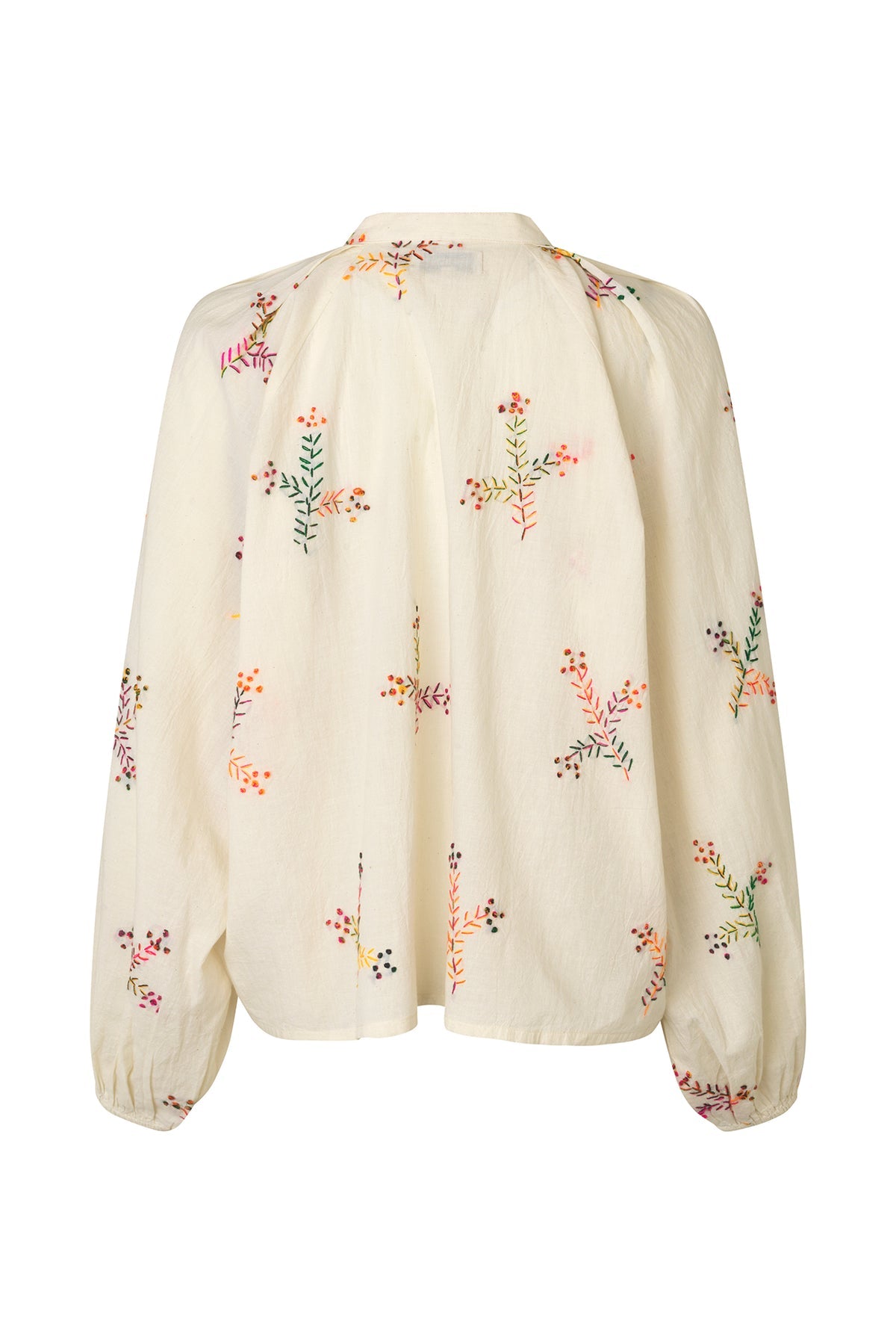 HaileyLL Embroidered Shirt Creme