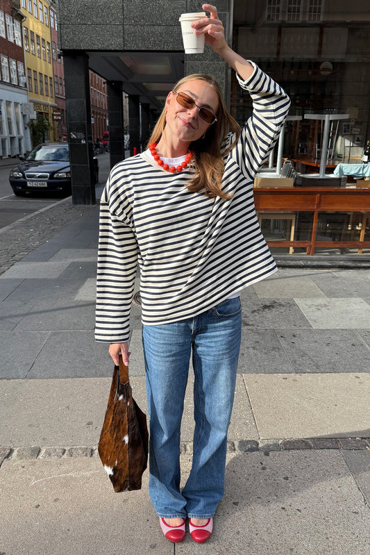 DemiLL Striped Sweatshirt Dark Blue