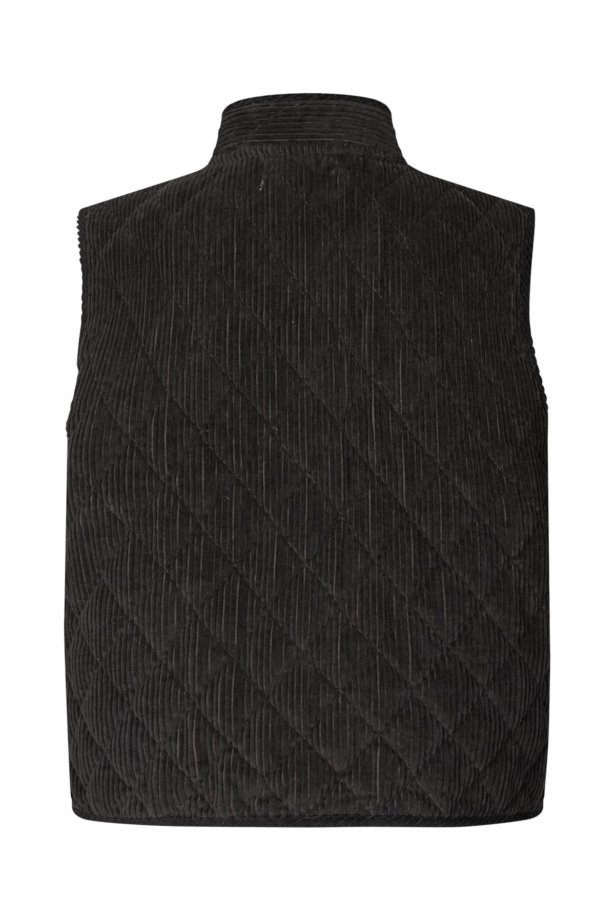 CairoLL Quilted Corduroy Vest Dark Mokka