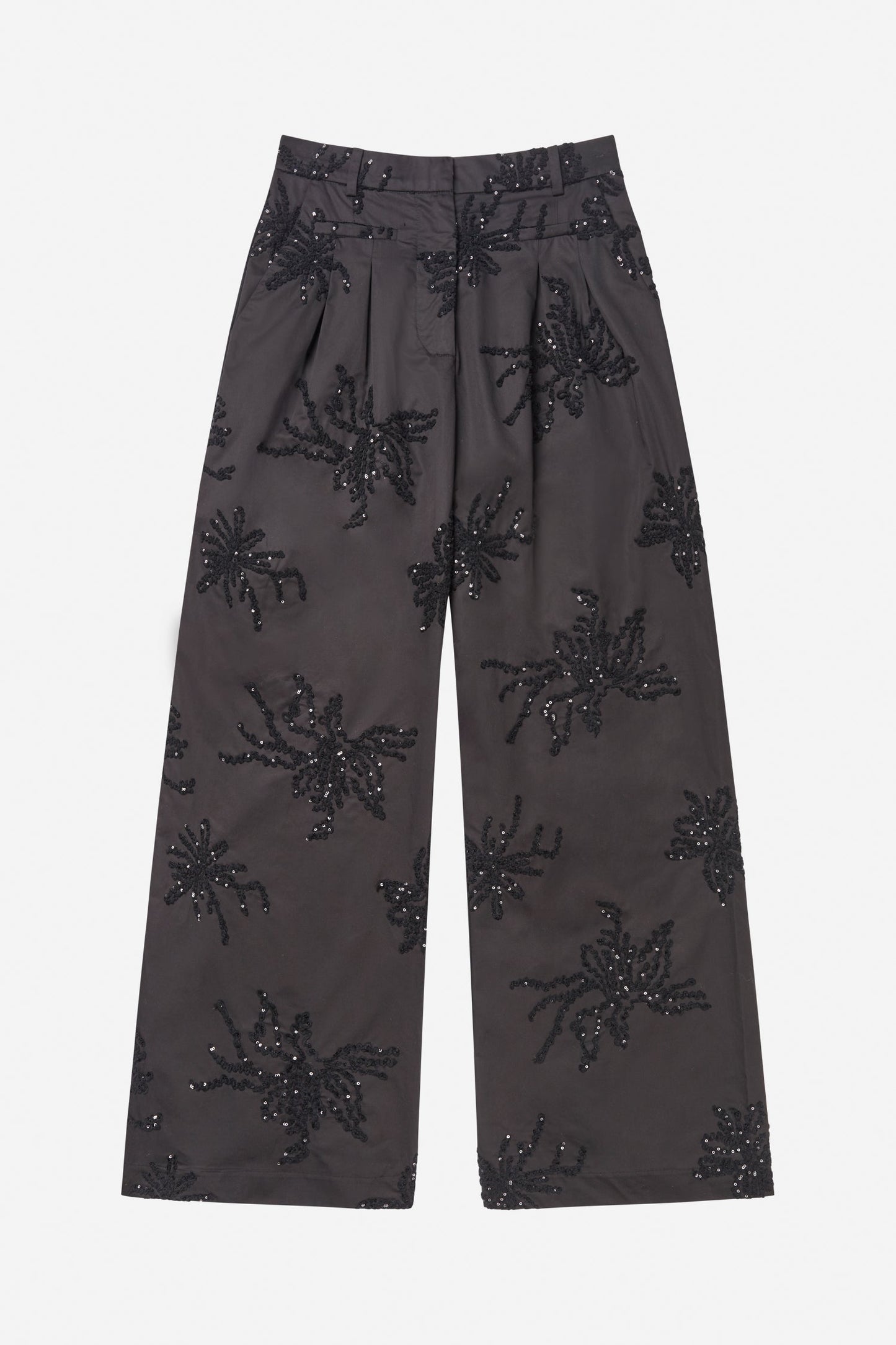 Stormy Sequin detail Tailored Trouser Black
