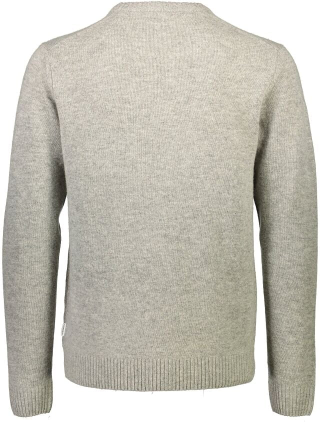 Mens - Super Soft Round Neck Jumper Mid Grey Melange (30-800220)