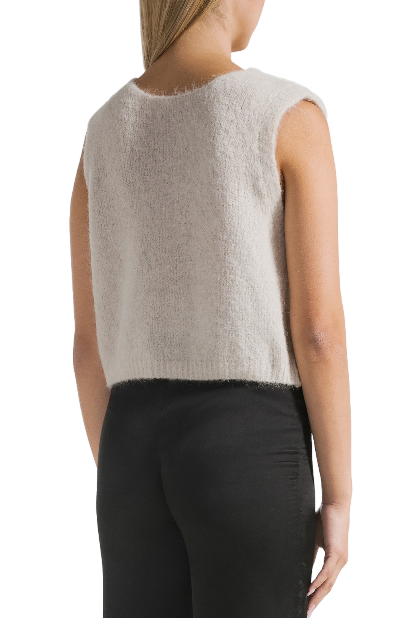 Telma Alpaca Vest with Buttons.