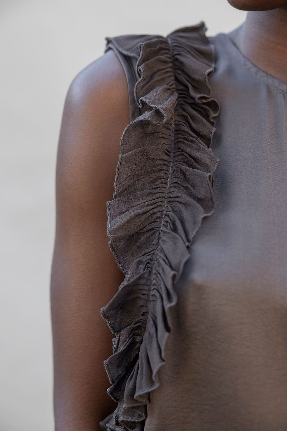 Rennie Sleeveless Frill Blouse