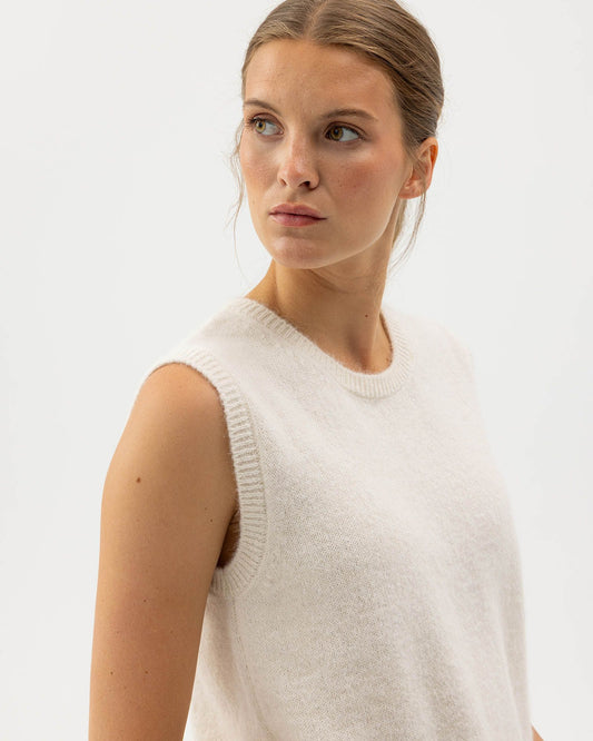 Elsy Knitted Vest Off White