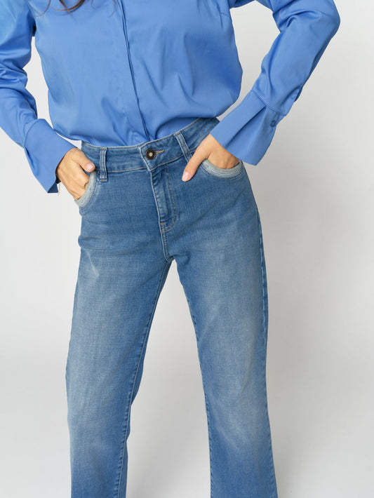 MMCecilia Perla Jeans Mid Blue 32” Leg