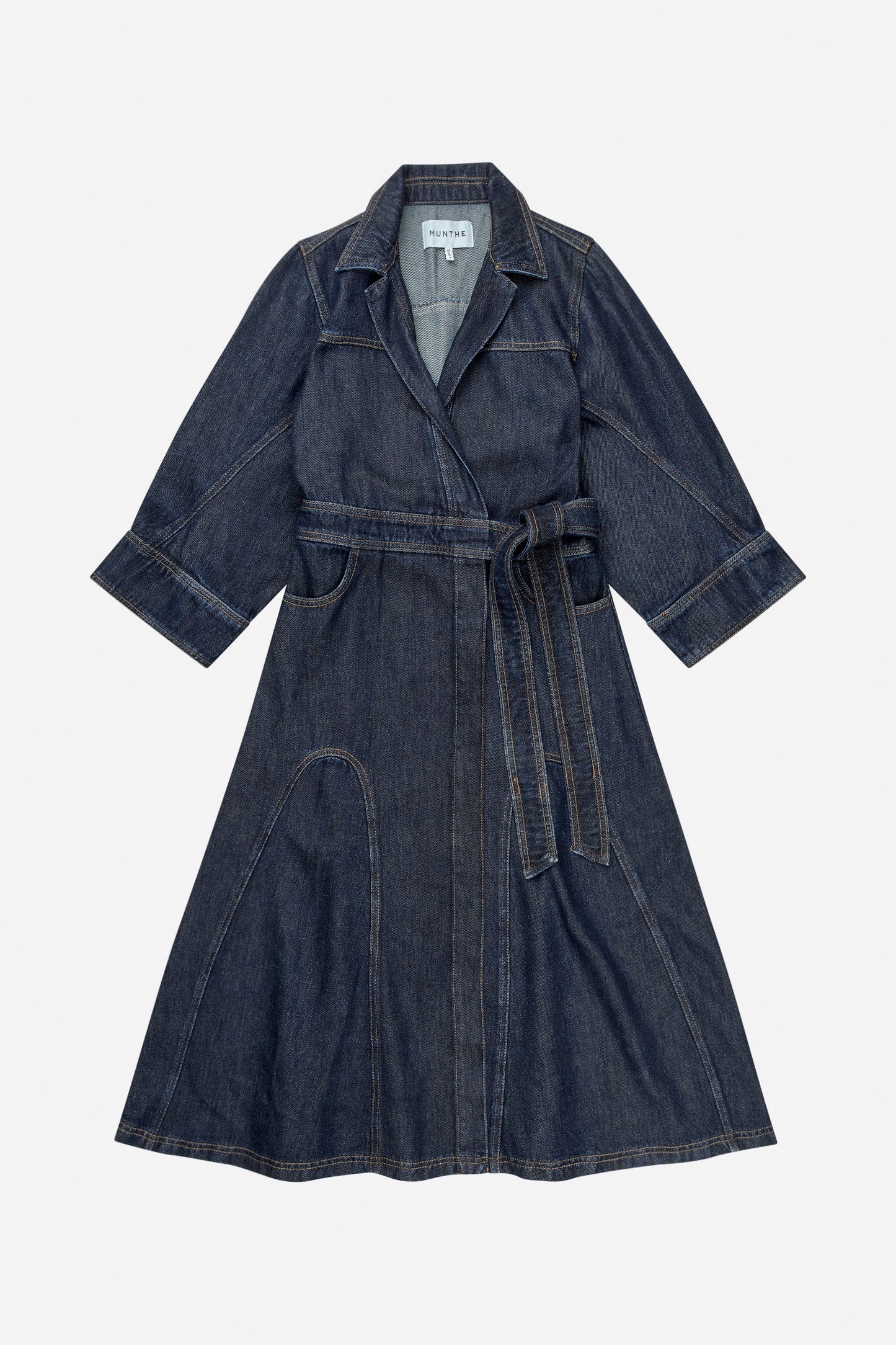 Bliss Denim Wrap Dress Indigo