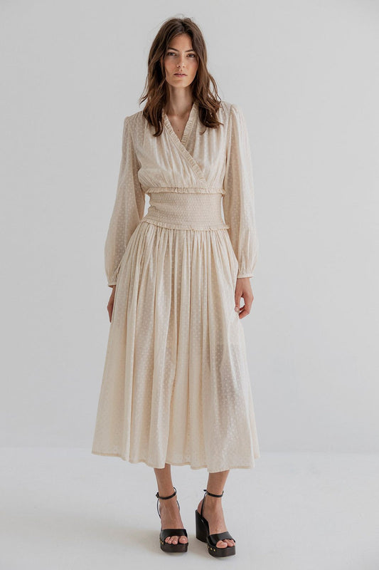 Camelia Cotton Dress Pale Blush