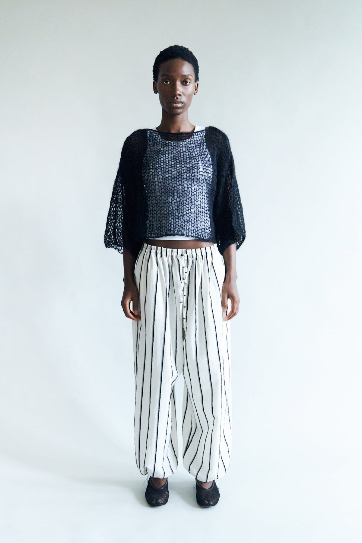 Alaia Striped Loose Trouser Kit