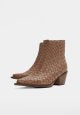 Terese Woven Italien Ankle Boot Nature