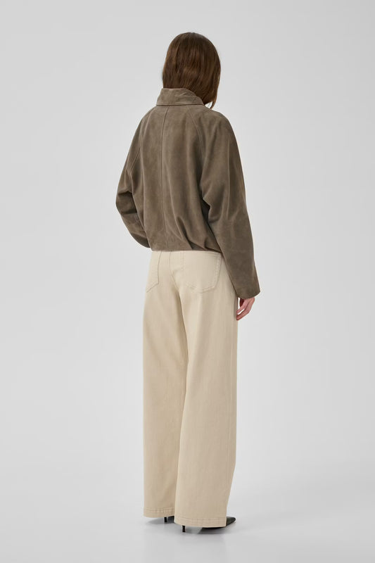 PetraMW Suede Bomber Jacket Major Brown