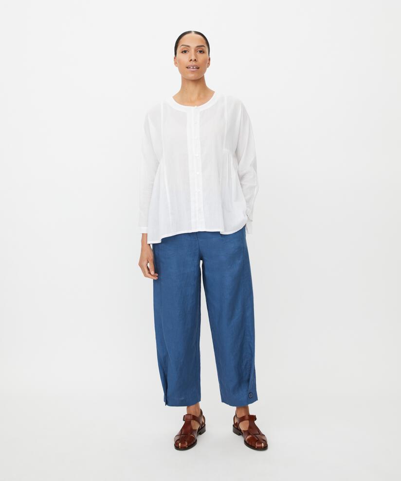 MaIanelle Cotton Voile Shirt White