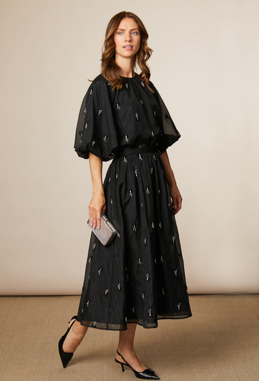 Mia Organza Skirt Black