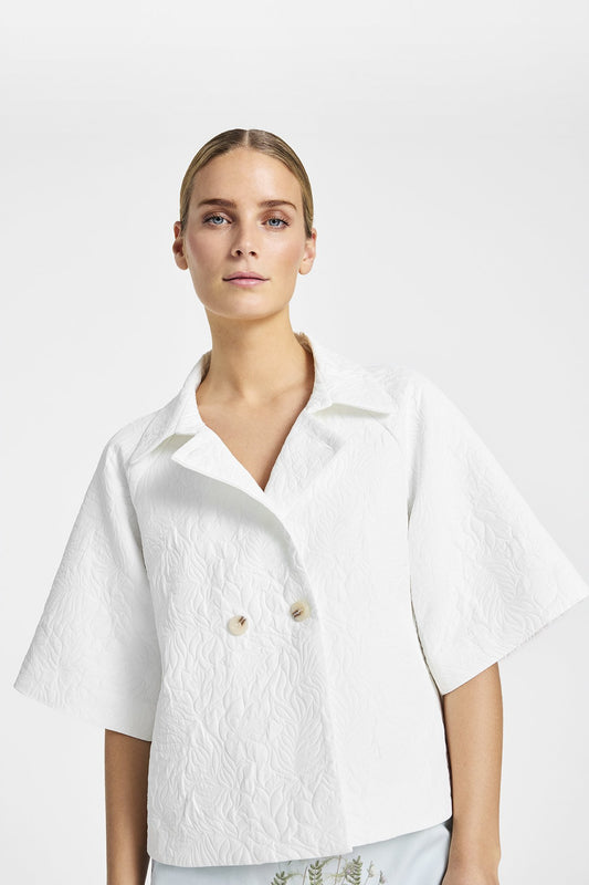 Gustav - Nora Cape Jacket White