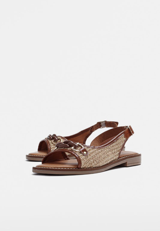 Arcelia Woven Sandal Tan