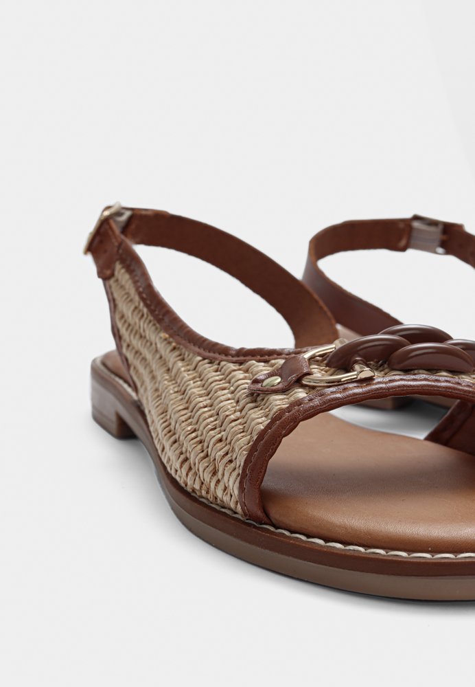 Arcelia Woven Sandal Tan
