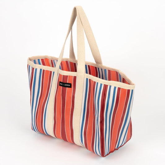 Raf & Grace Large Recycled Large Shopper Orange/Red