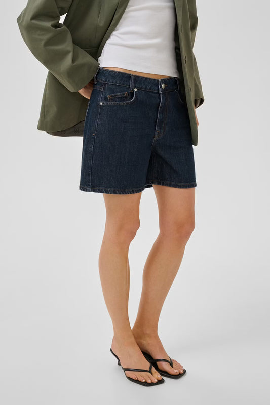 LucyMW Denim Shorts Dark Blue