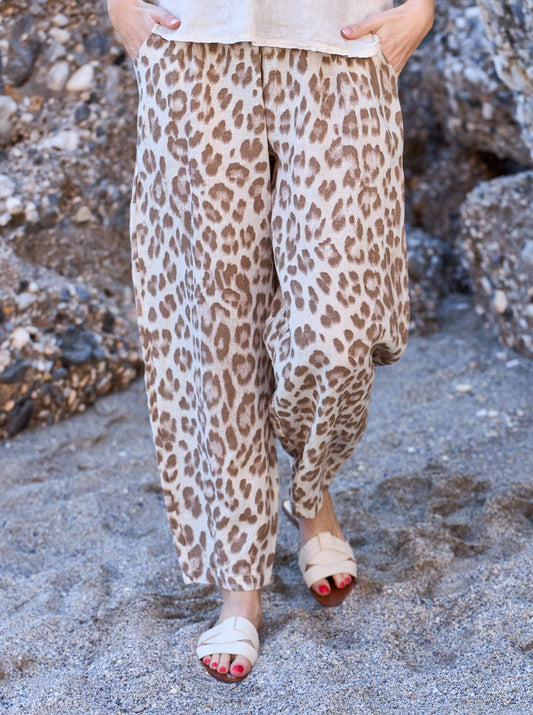 BCMelina Barrel Linen Trouser