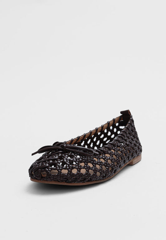 Megan Woven Ballerina Espresso