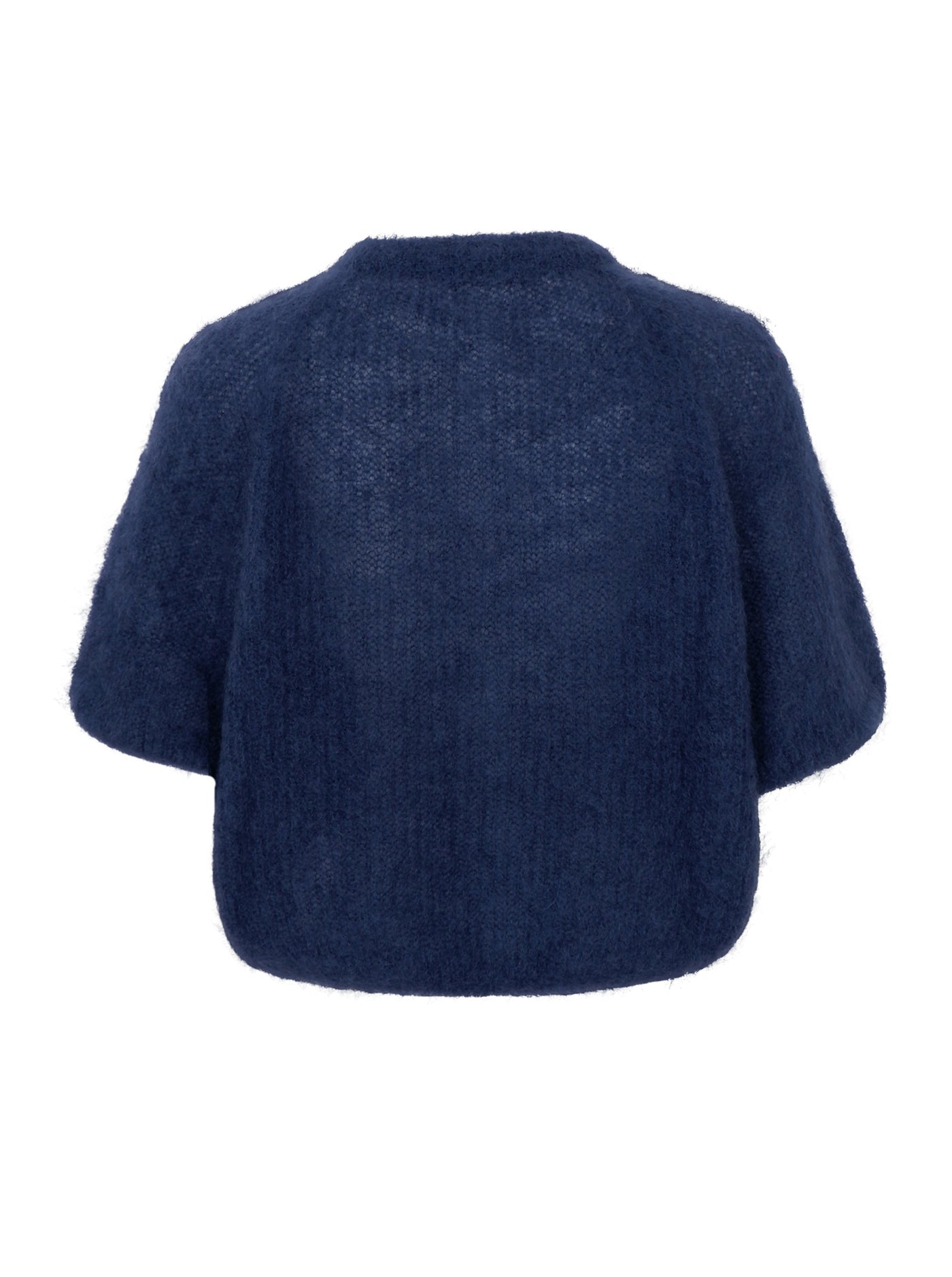 BCBjoerk Patent Knitted Cardigan Navy