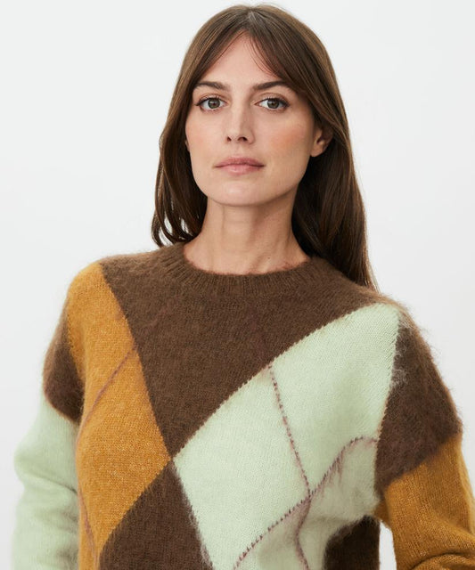 MaFinlay Harlequin Pattern Jumper