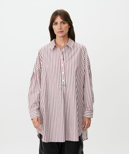 MaGirelle Striped Oversize Shirt Fig