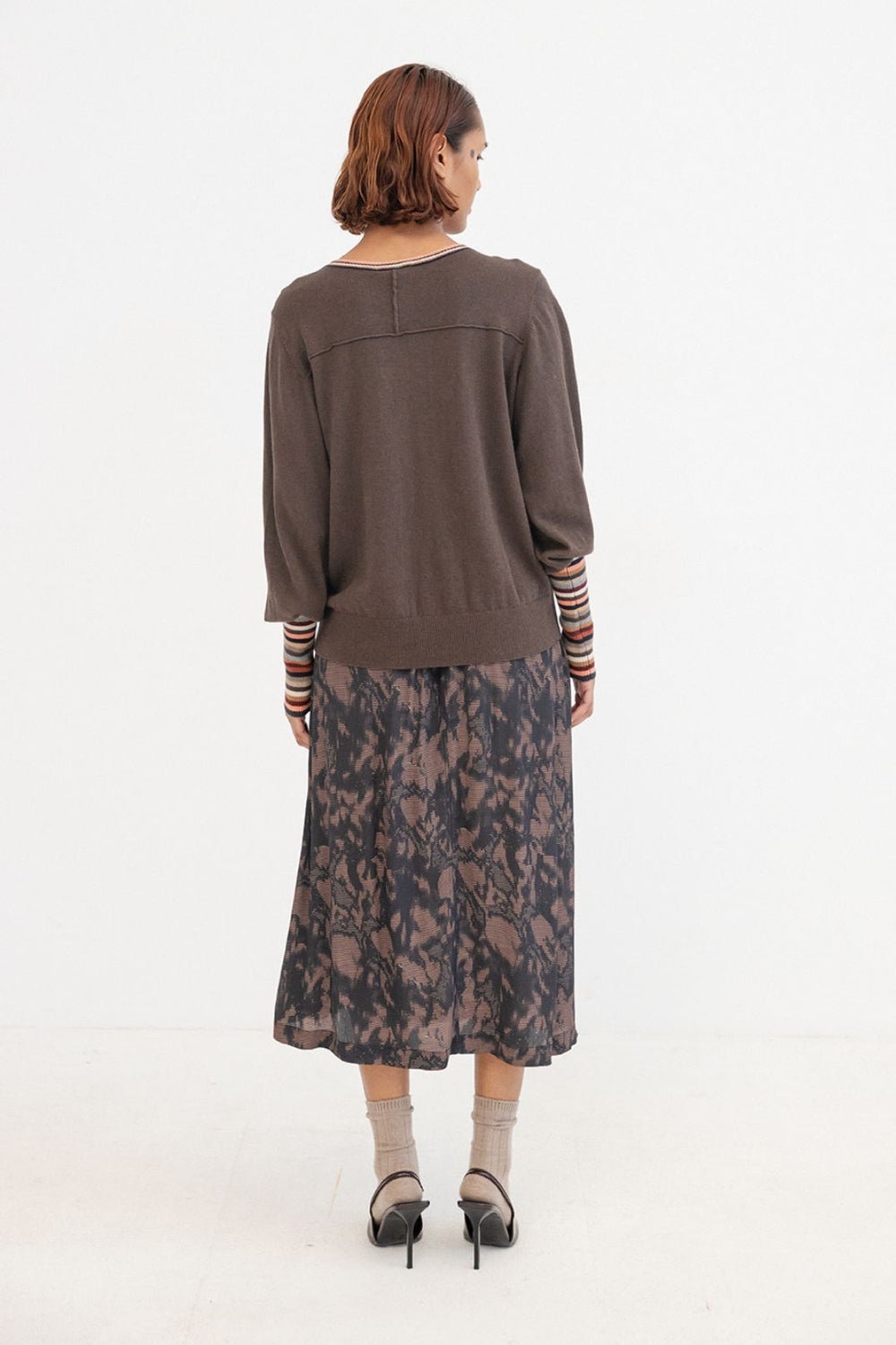 Kinna Viscose Skirt Garnet