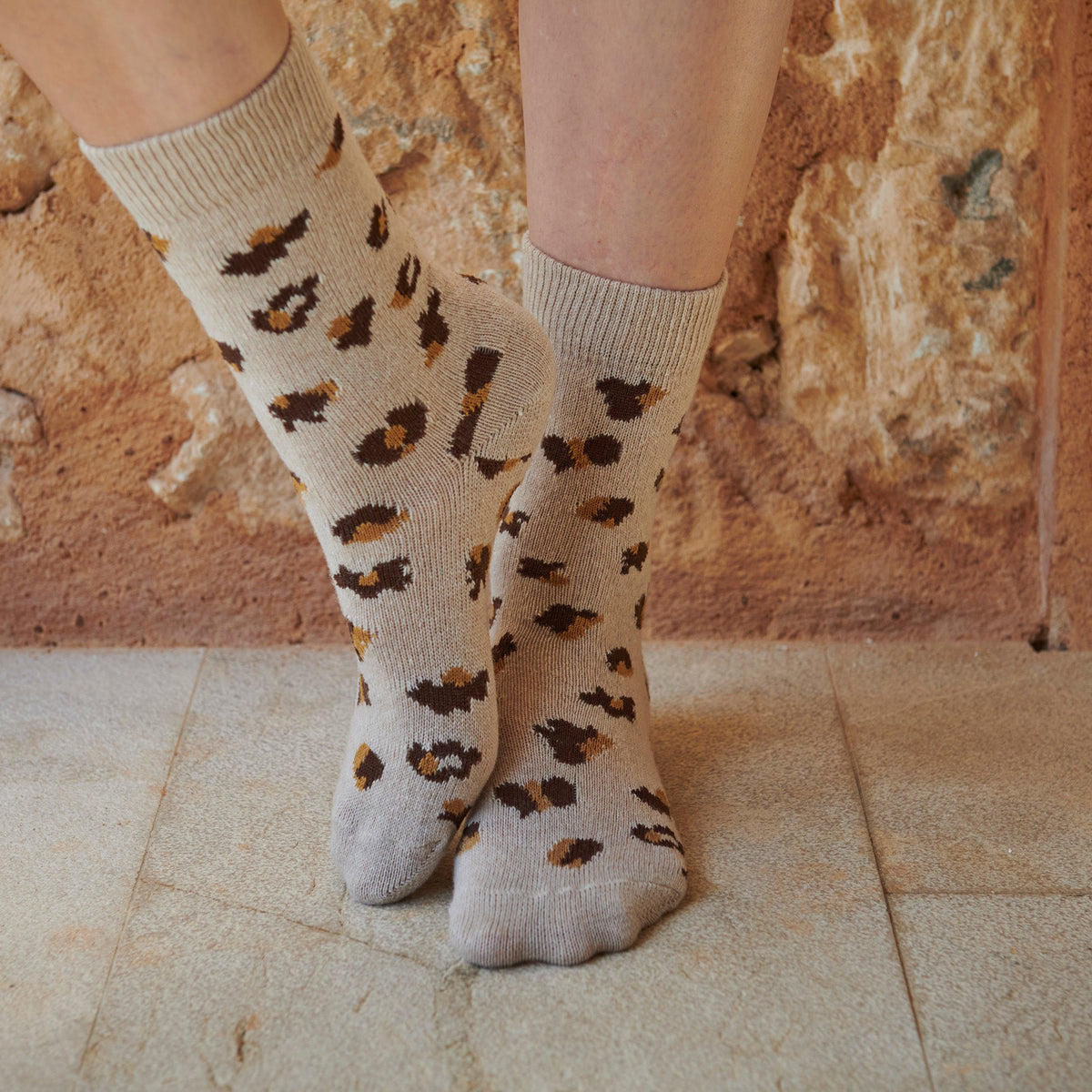 Cecilie Leopard Socks 12-79764