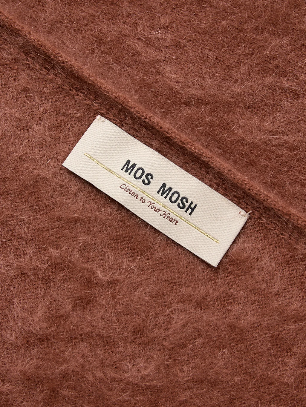MMEnata Brush Cashmere Knit Scarf Imperial Topaz