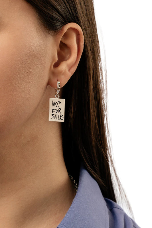 Basquiat Earring Set “Not for Sale”