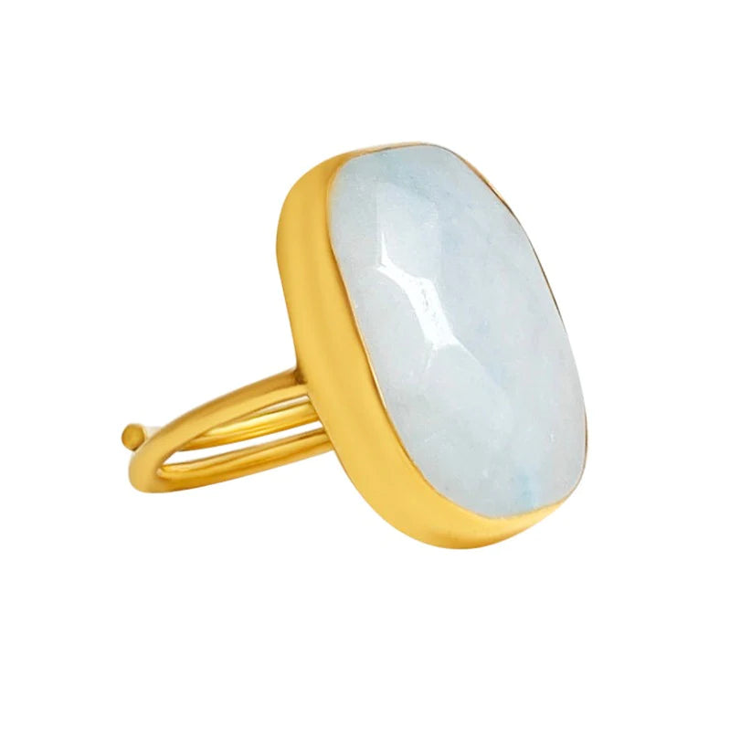 IBU RV RING TED Aqua Agate stone