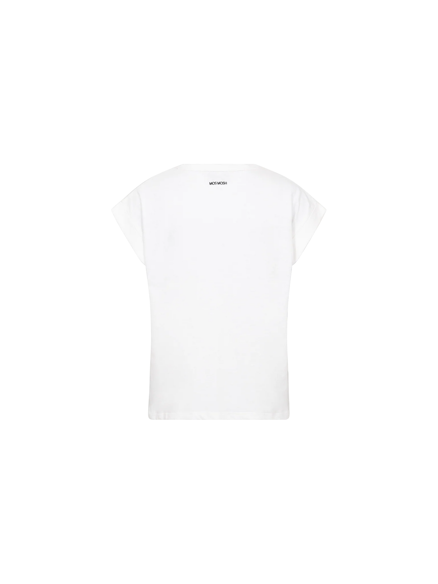 MMSilao V-Neck Short Sleeved T-shirt with Cherry White