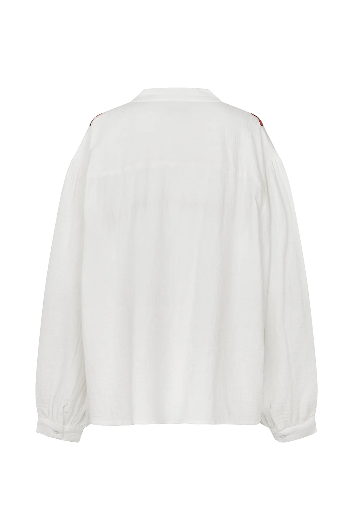 ScottieLL Embroidered Cotton Shirt Creme