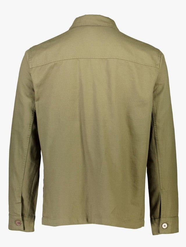 Mens Cotton Overshirt Dusty Olive