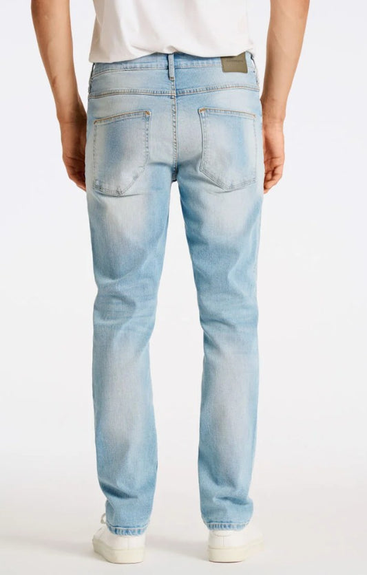 Mens Tapered Leg Jean Sun Bleached Blue