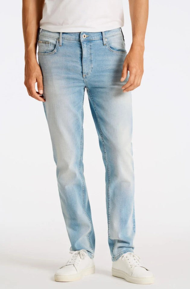 Mens Tapered Leg Jean Sun Bleached Blue