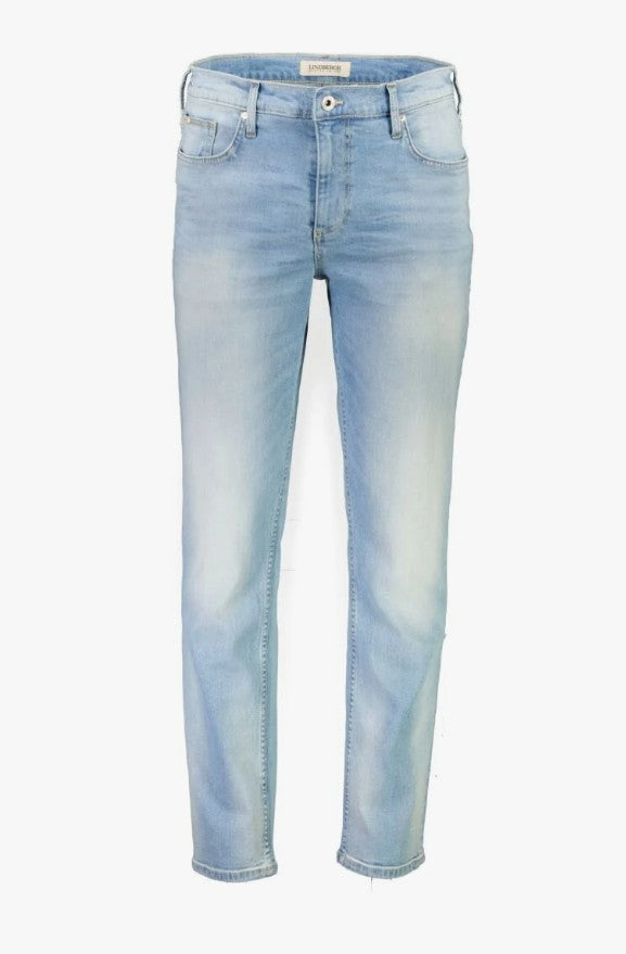 Mens Tapered Leg Jean Sun Bleached Blue