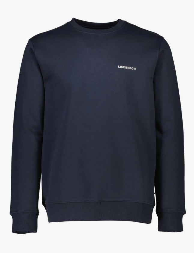 Mens Lindbergh Signature Sweatshirt Navy
