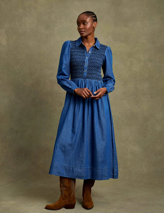 Tuesday Chambray Denim Dress Indigo