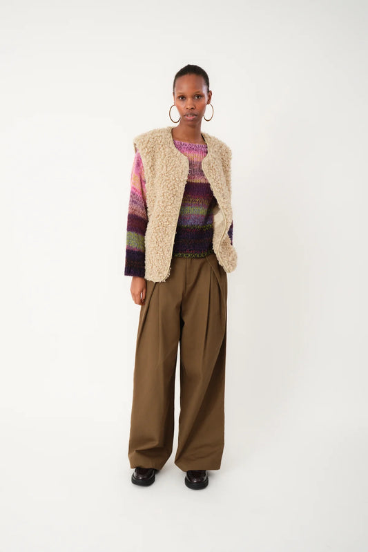 VadaLL Teddy Vest Sand