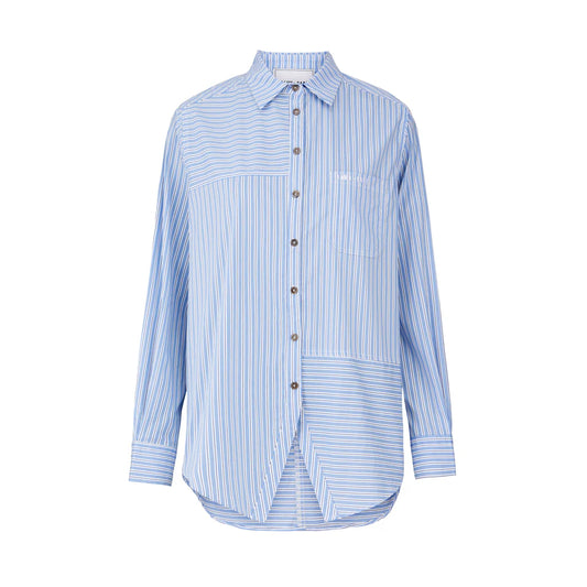 Vinnie Stripe Shirt Blue