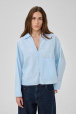 MWSunna Boxy Short Shirt Cashmere Blue